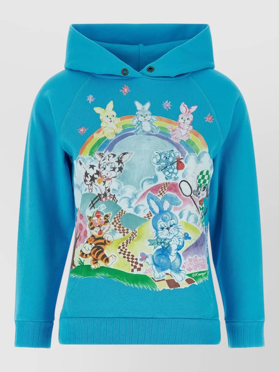 Kenzo Cotton Graphic Print Hoodie