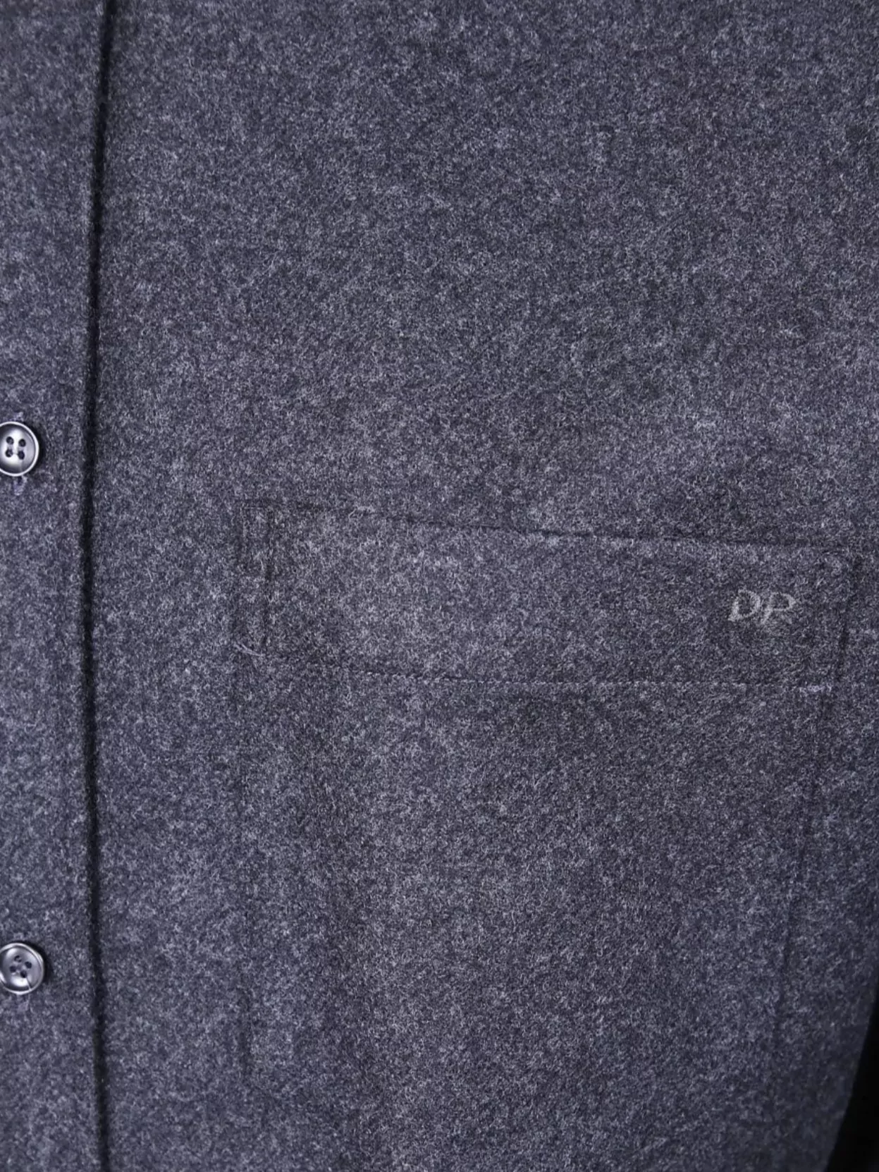 Darkpark Tailored Wool Shirt Long Sleeves In Black