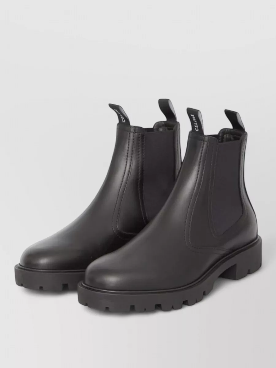 Celine leather chelsea boots