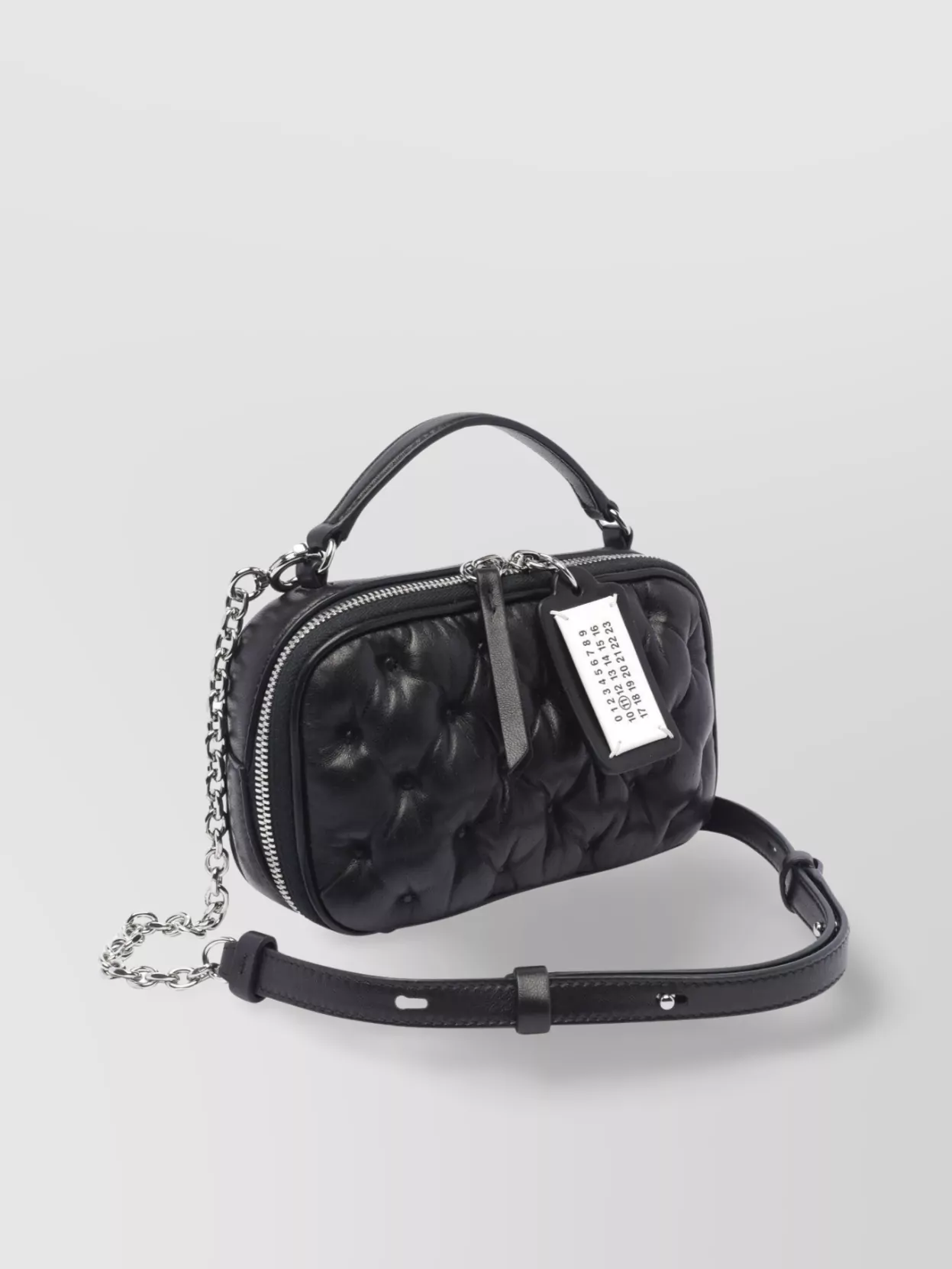 Maison Margiela Quilted Texture Top Handle Shoulder Bag