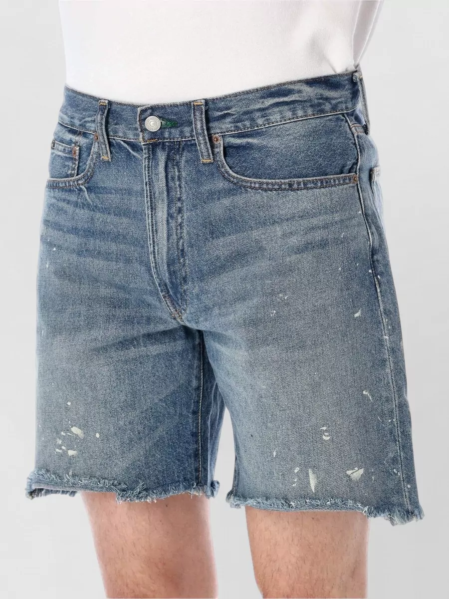 Polo Ralph Lauren Denim High-Rise Straight-Leg Shorts