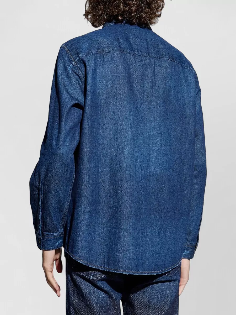 Diesel Long Sleeve Regular Fit Shirt Front Buttons