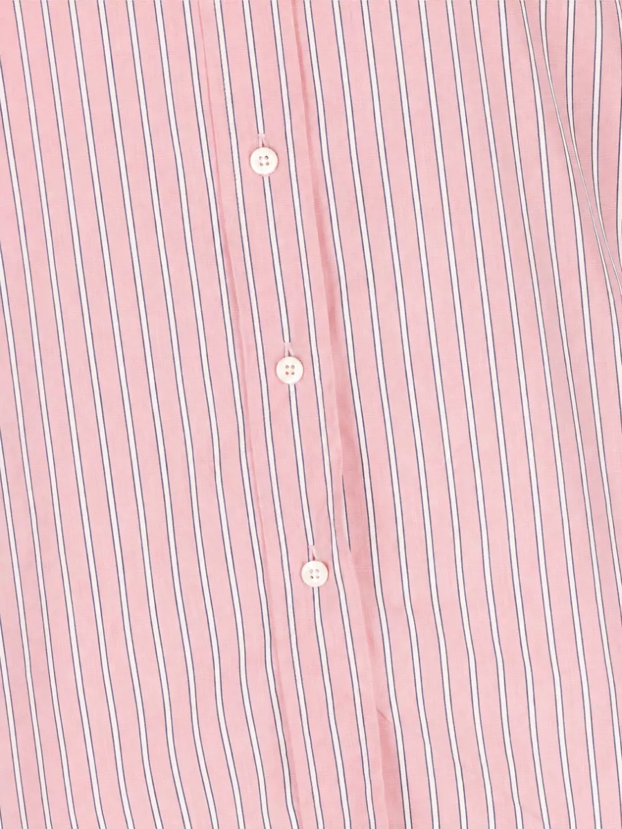 Miu Miu Striped Oversized Cotton Shirt