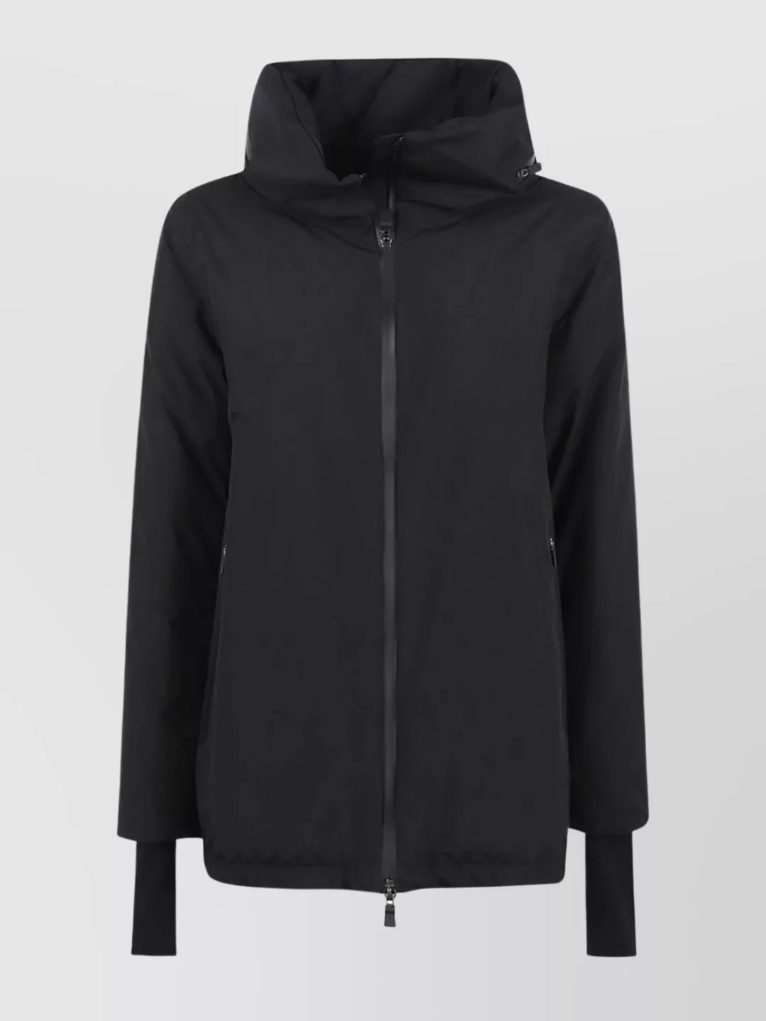 Herno Hooded Padded Jacket Side Pockets In Black