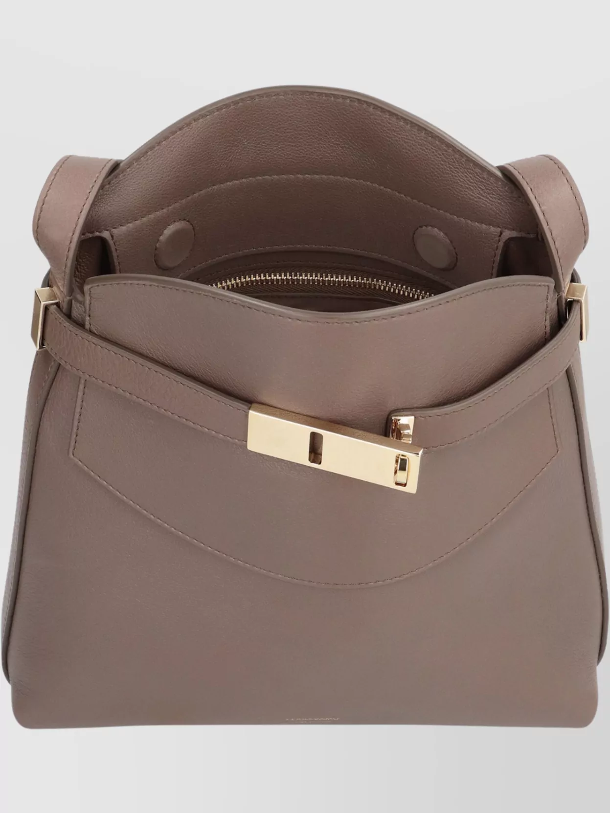Ferragamo Adjustable Leather Crossbody Bag With Calf Material