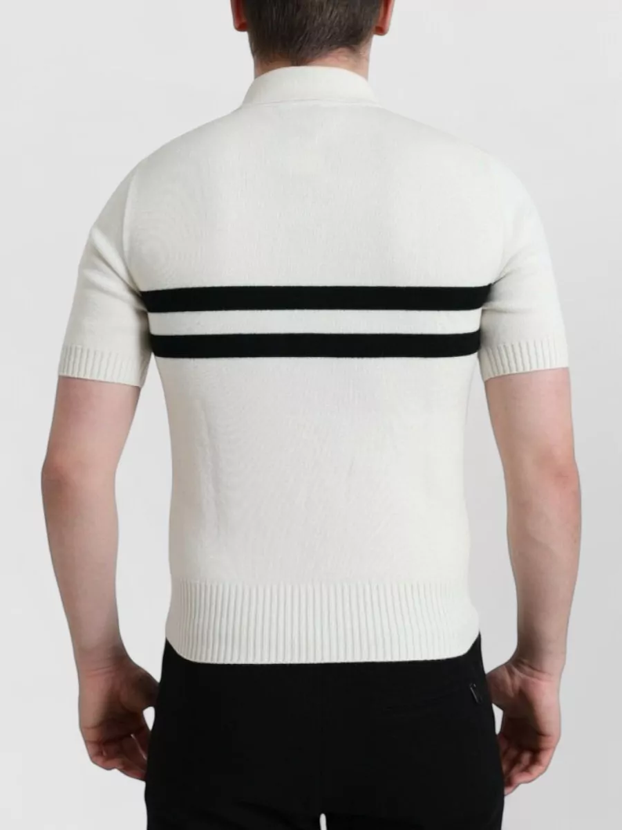 Dolce&Gabbana Cashmere Short-Sleeve Polo Shirt