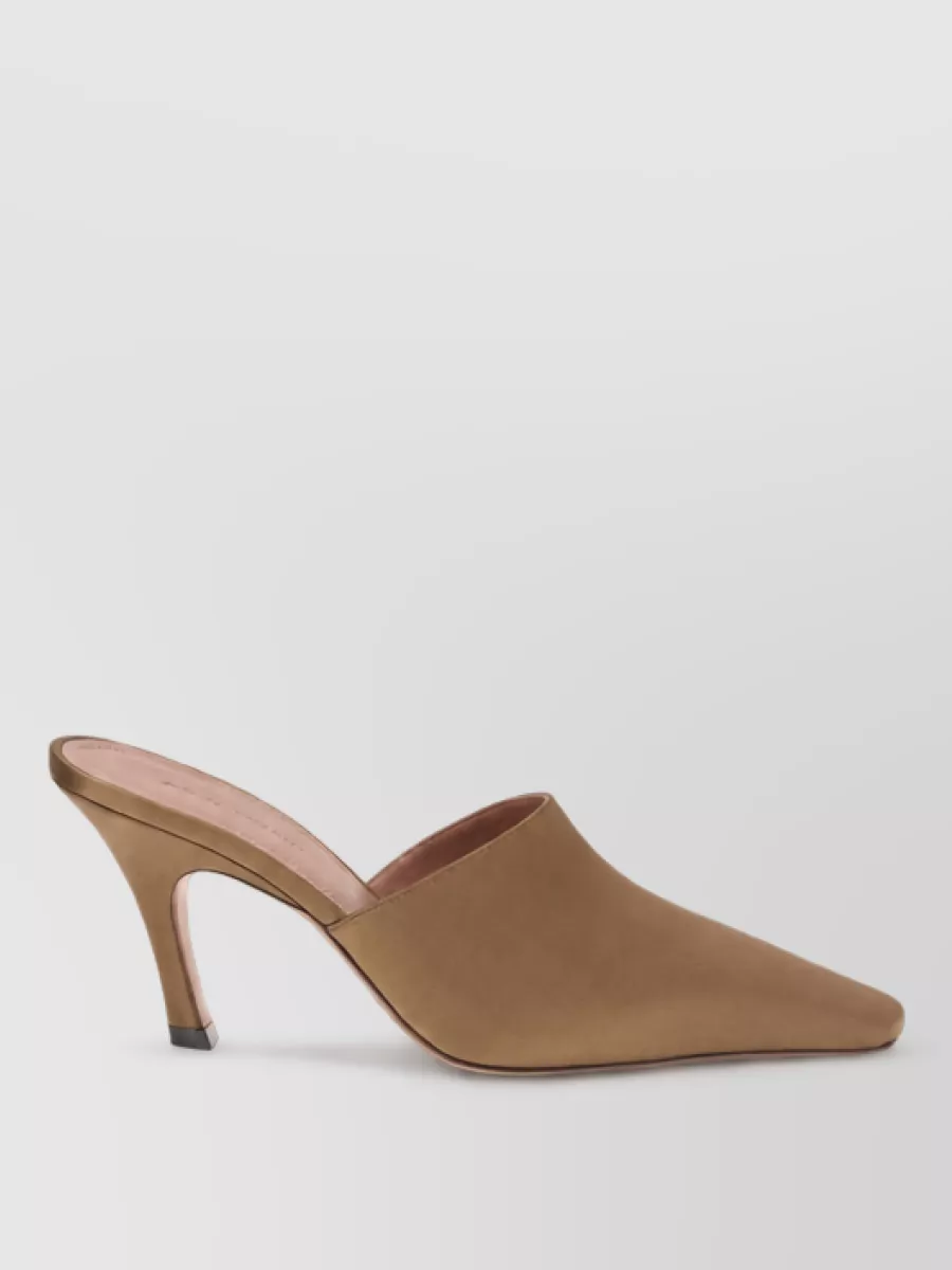Amina Muaddi Silk Mules