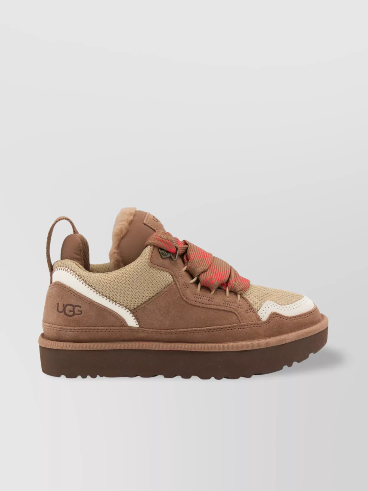 Ugg Ribbon-lace Leather Sneakers
