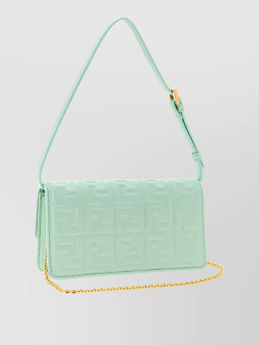 Fendi Baguette Leather Shoulder Bag
