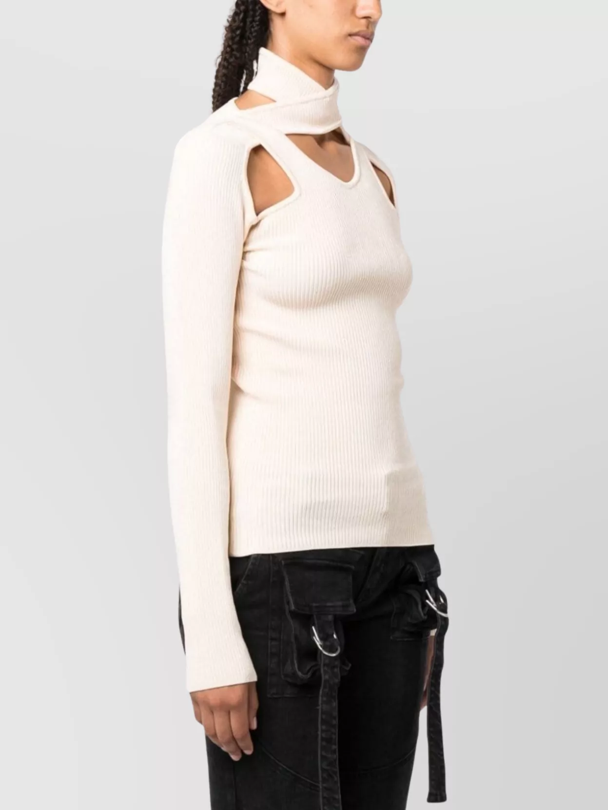 Coperni Long Sleeve High Neck Knitwear Jumper