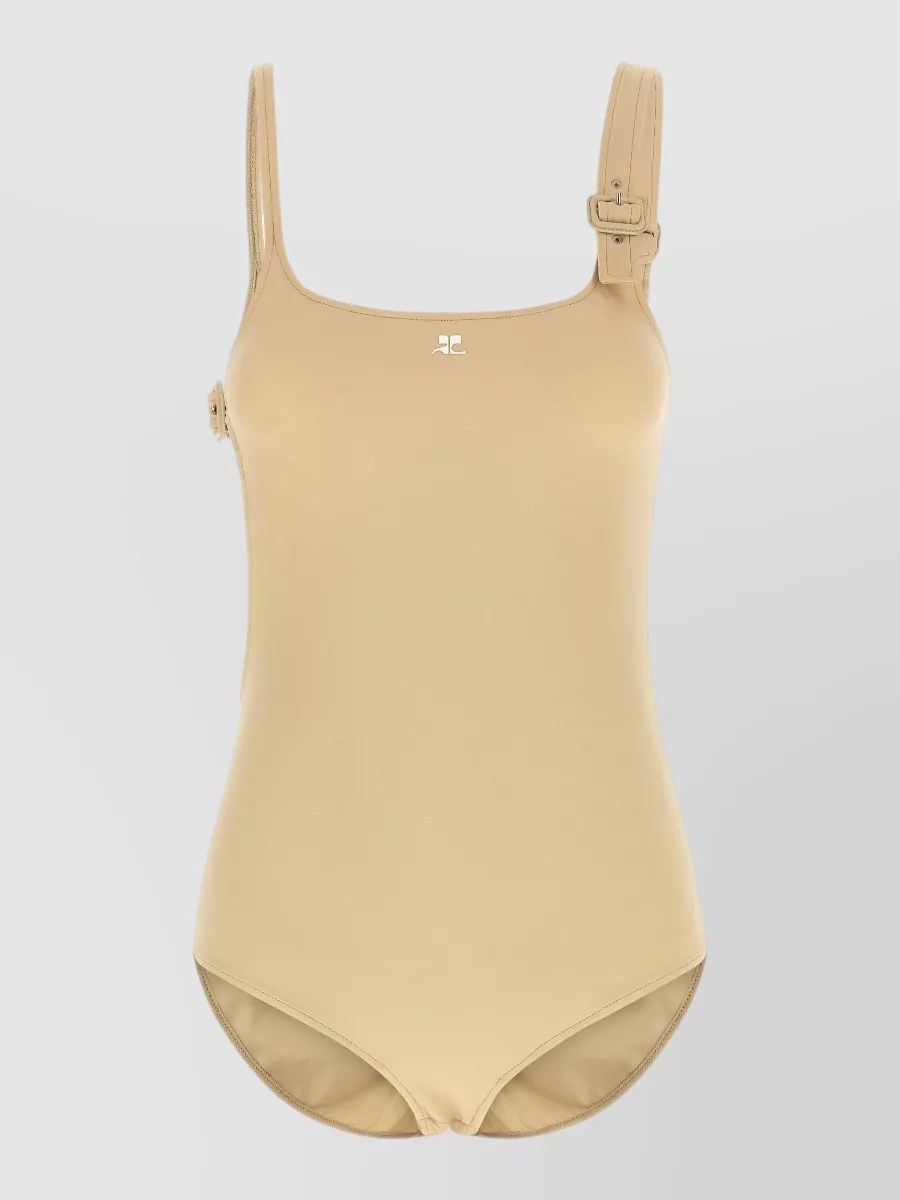 Courrèges asymmetric cutout one-piece swimsuit