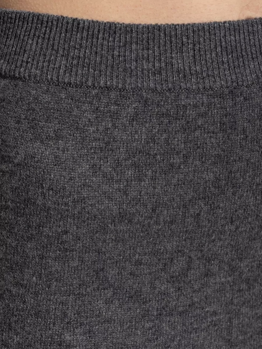 Lisa Yang Cashmere Ribbed A-Line Midi Skirt