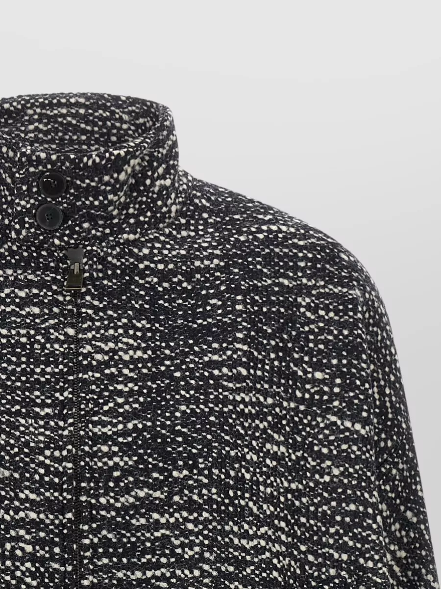 Darkpark Bouclé Wool Bomber Jacket