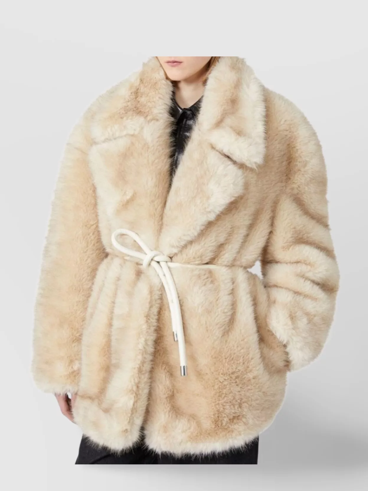 Sportmax Rosaria Loose Fit Faux Fur Jacket