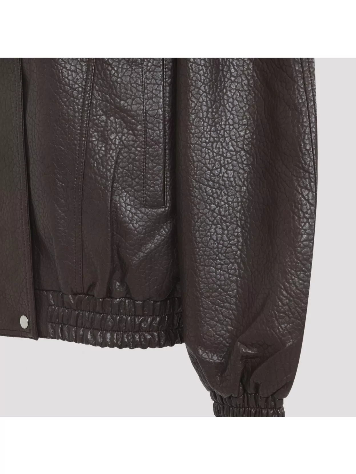 The Frankie Shop Prescott Grained Faux Leather Jacket