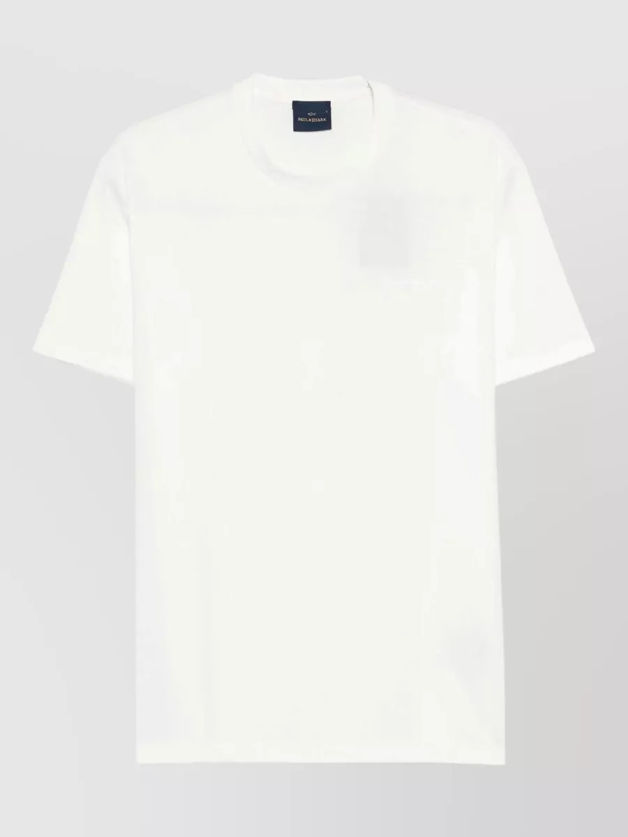 Paul & Shark cotton logo embroidered t-shirt