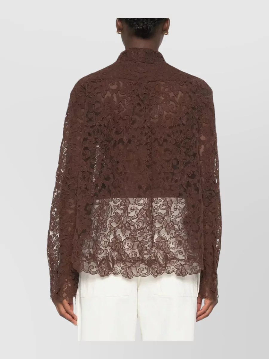 Ermanno Scervino Long-Sleeve Blouse