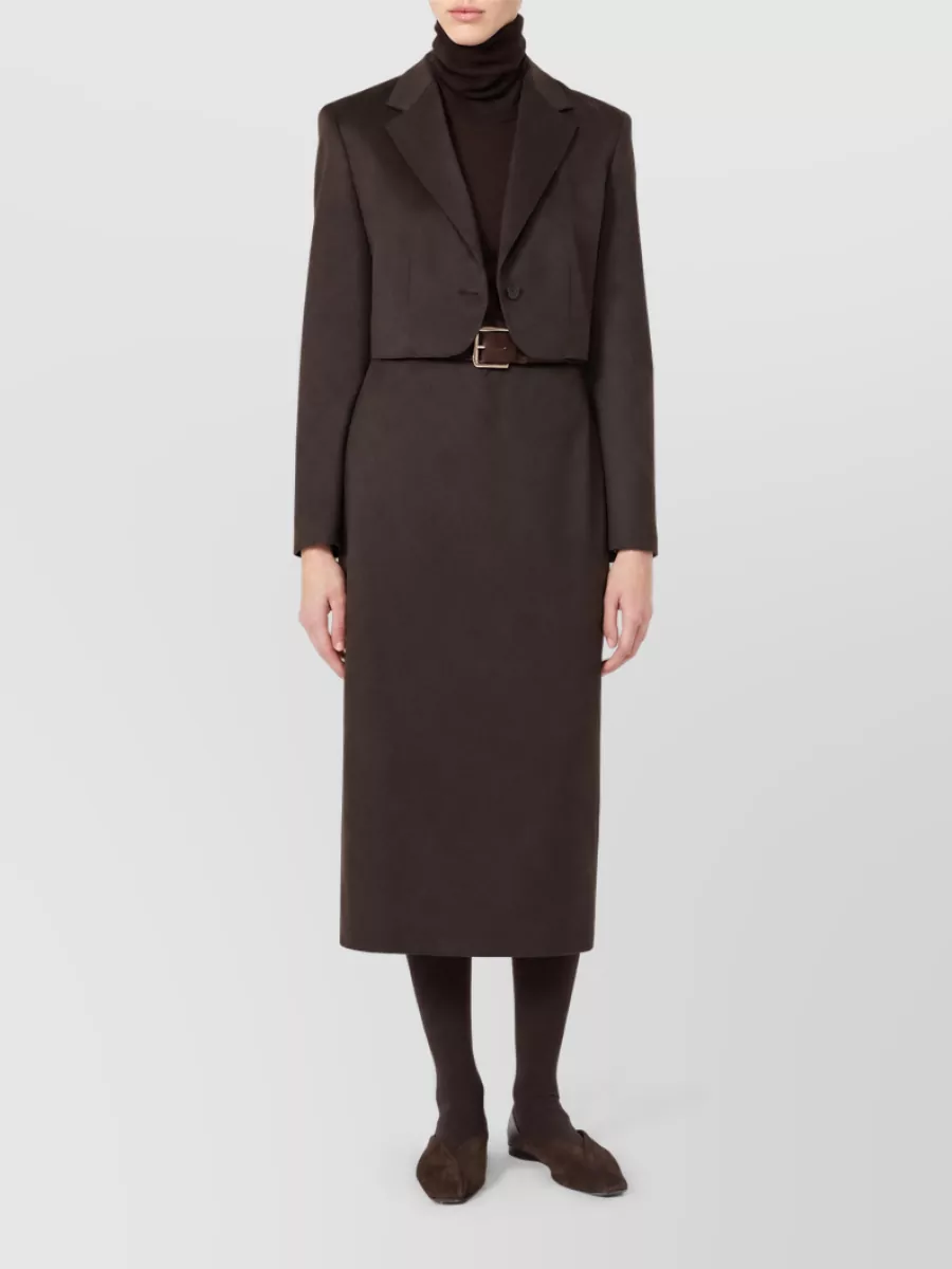 Max Mara Virgin Wool Fine Rib-Knit Turtleneck Sweater