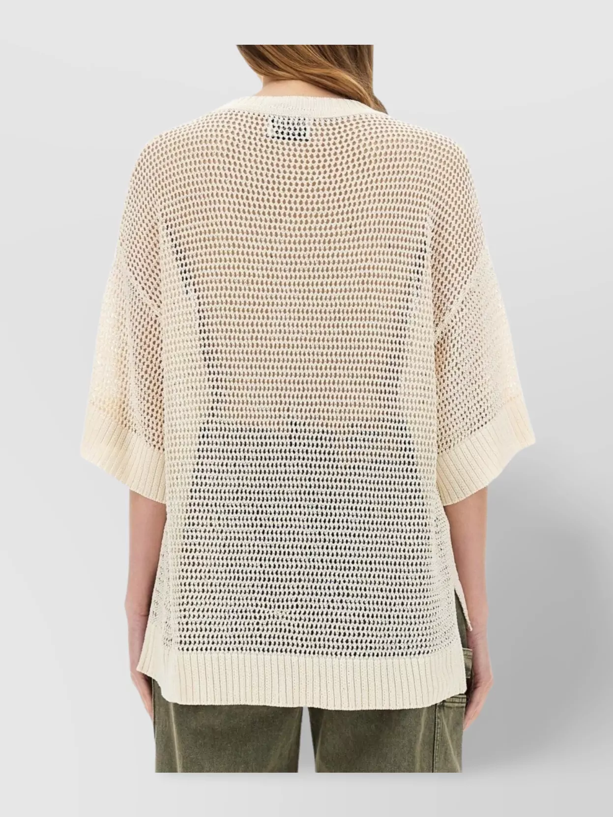 Moschino Logo Mesh Oversize Knitwear