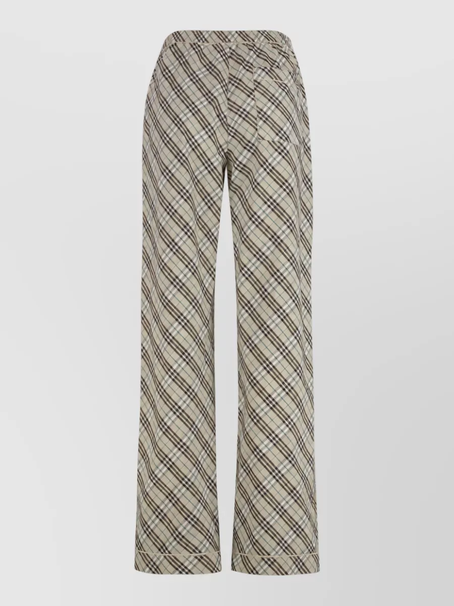 Burberry Cotton Wide-Leg Trousers