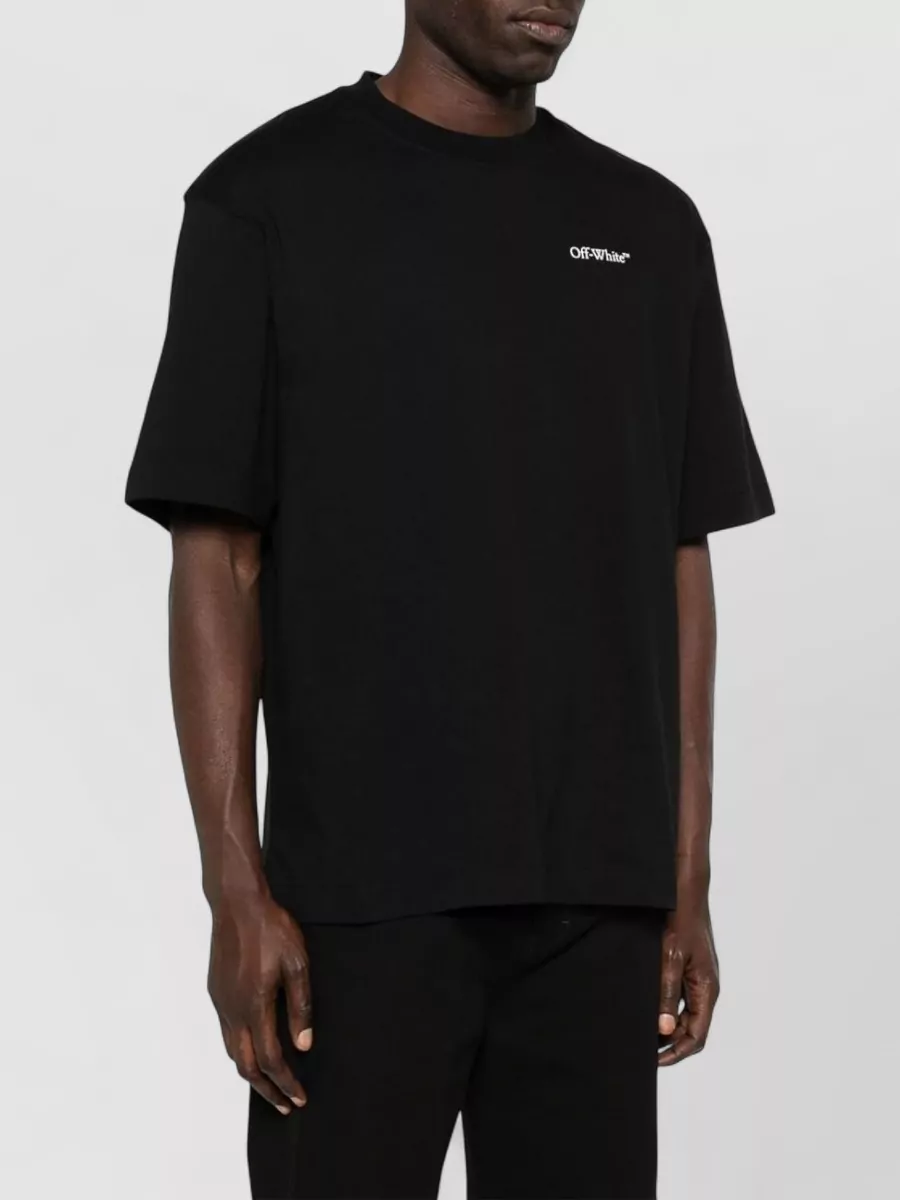 Off-White Half Arrow Cotton Crew Neck T-Shirt