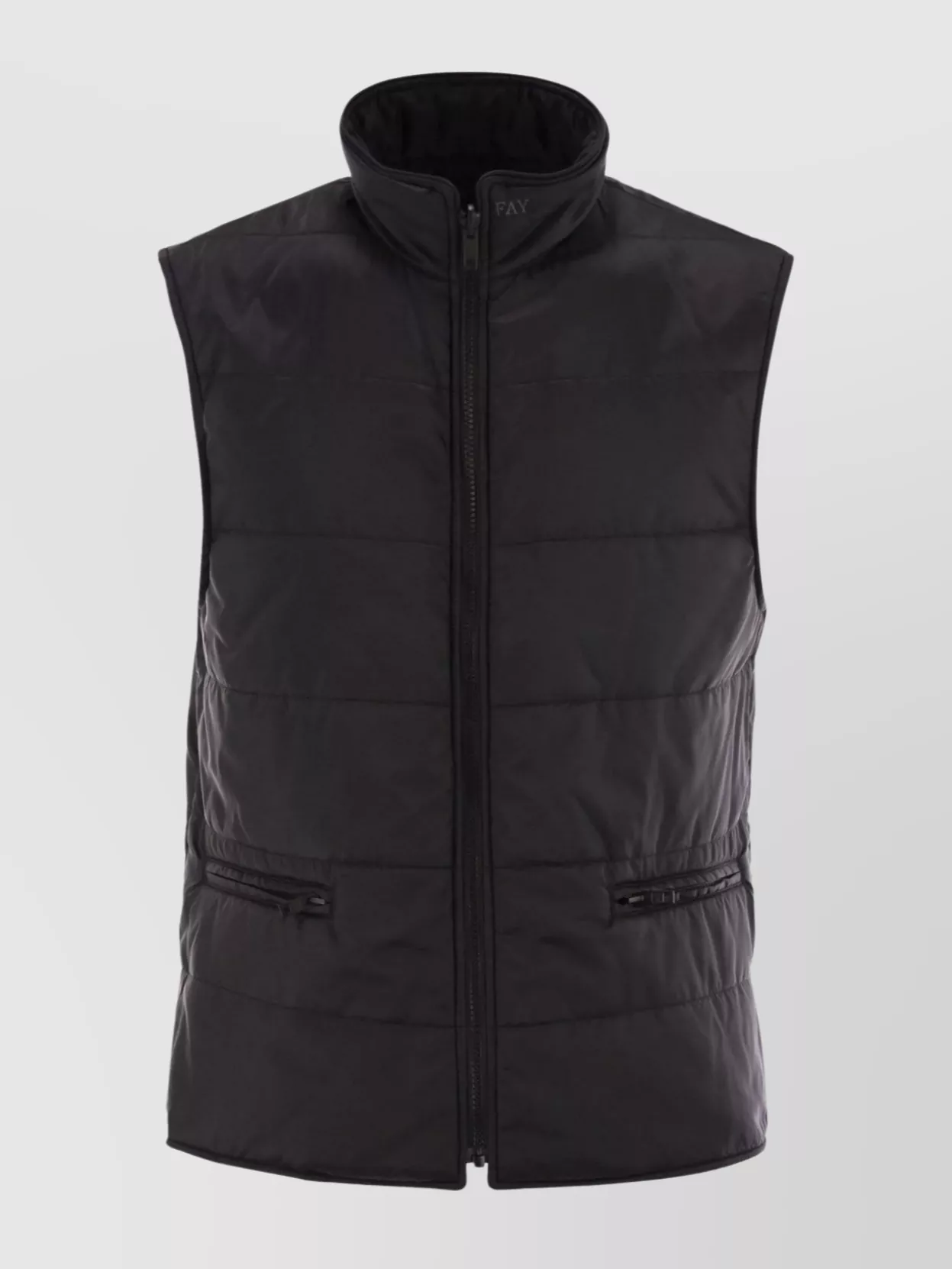 Fay Double Breasted Long Coat Flap Pockets