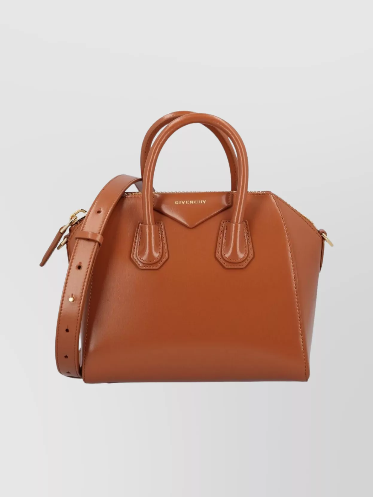 Givenchy Caramel Leather Antigona Top Handle Bag