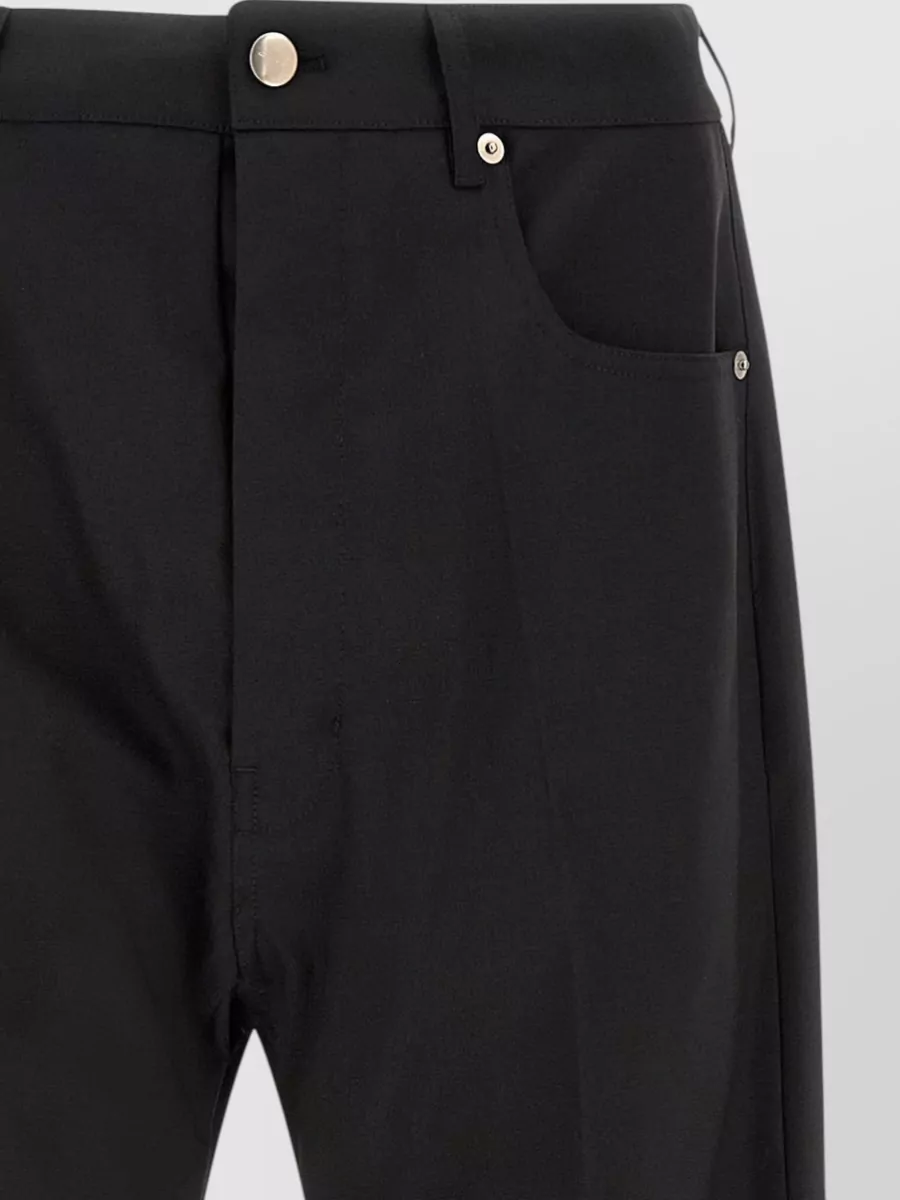 Rick Owens Wool Straight-Leg Trousers