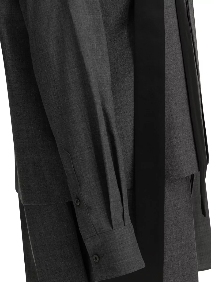 Sacai Knee-Length Shirt Dress