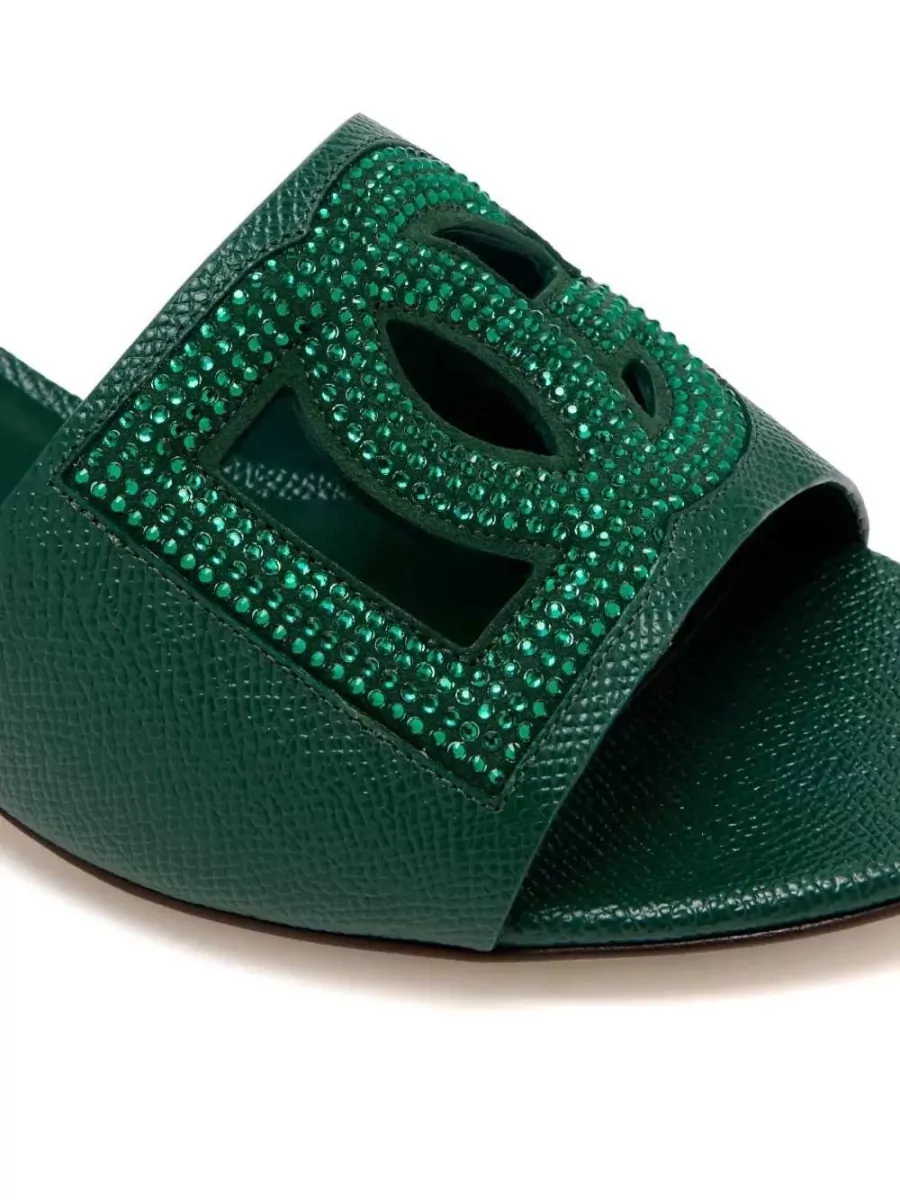 Dolce&Gabbana Leather Embellished Mules