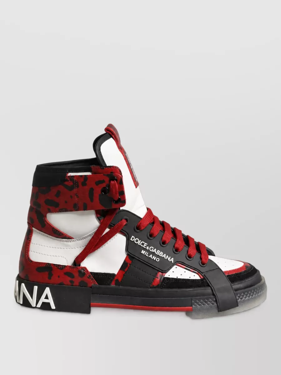 Dolce&Gabbana Leather High Top Boots