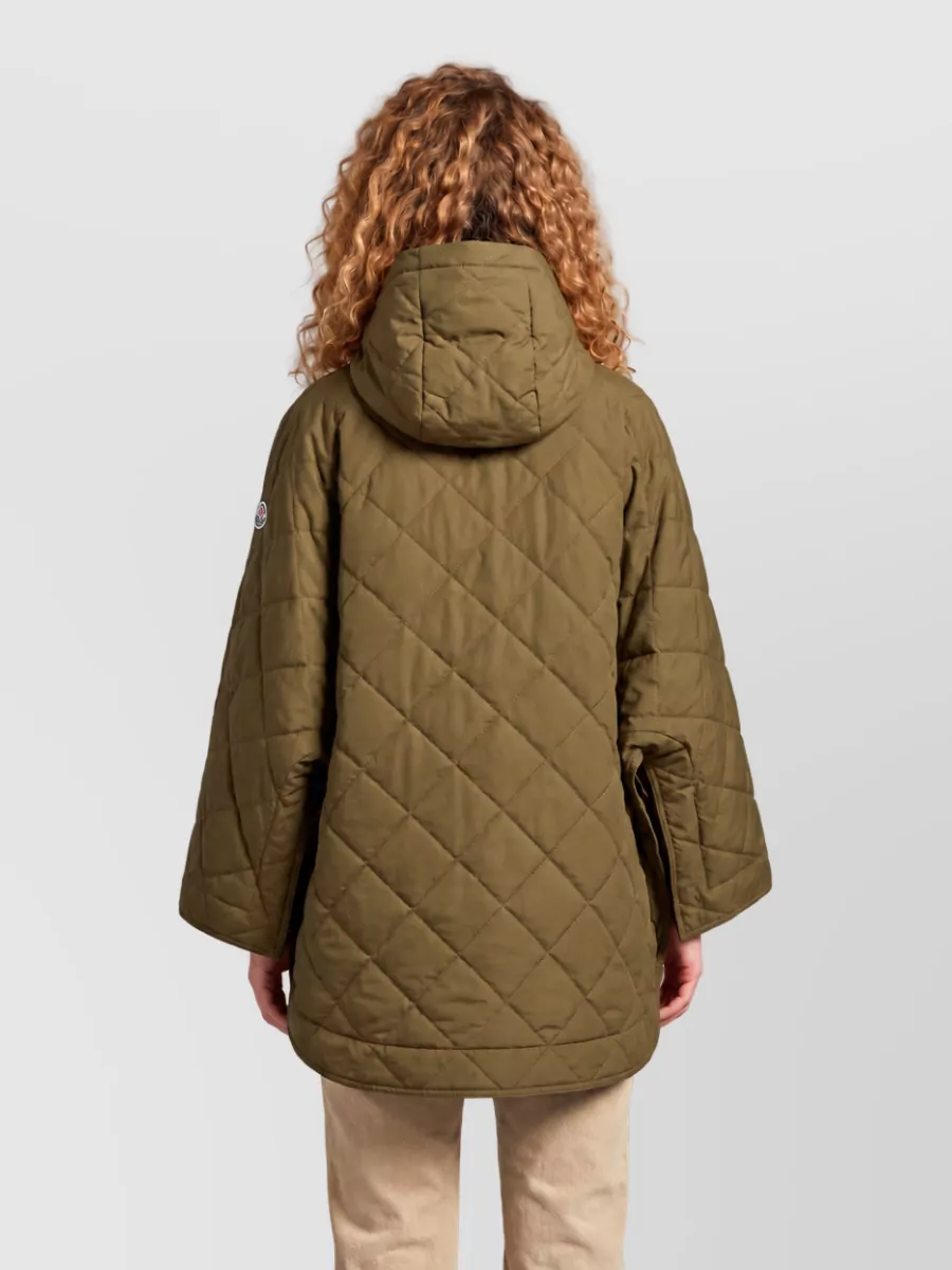 Moncler Diamond-Quilted Puffer Cape