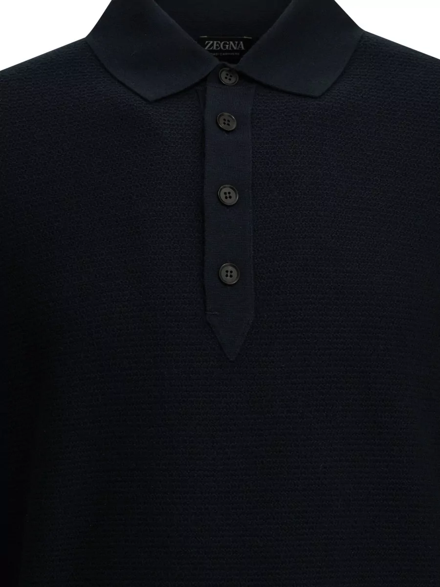 Zegna Cashmere Polo Shirt