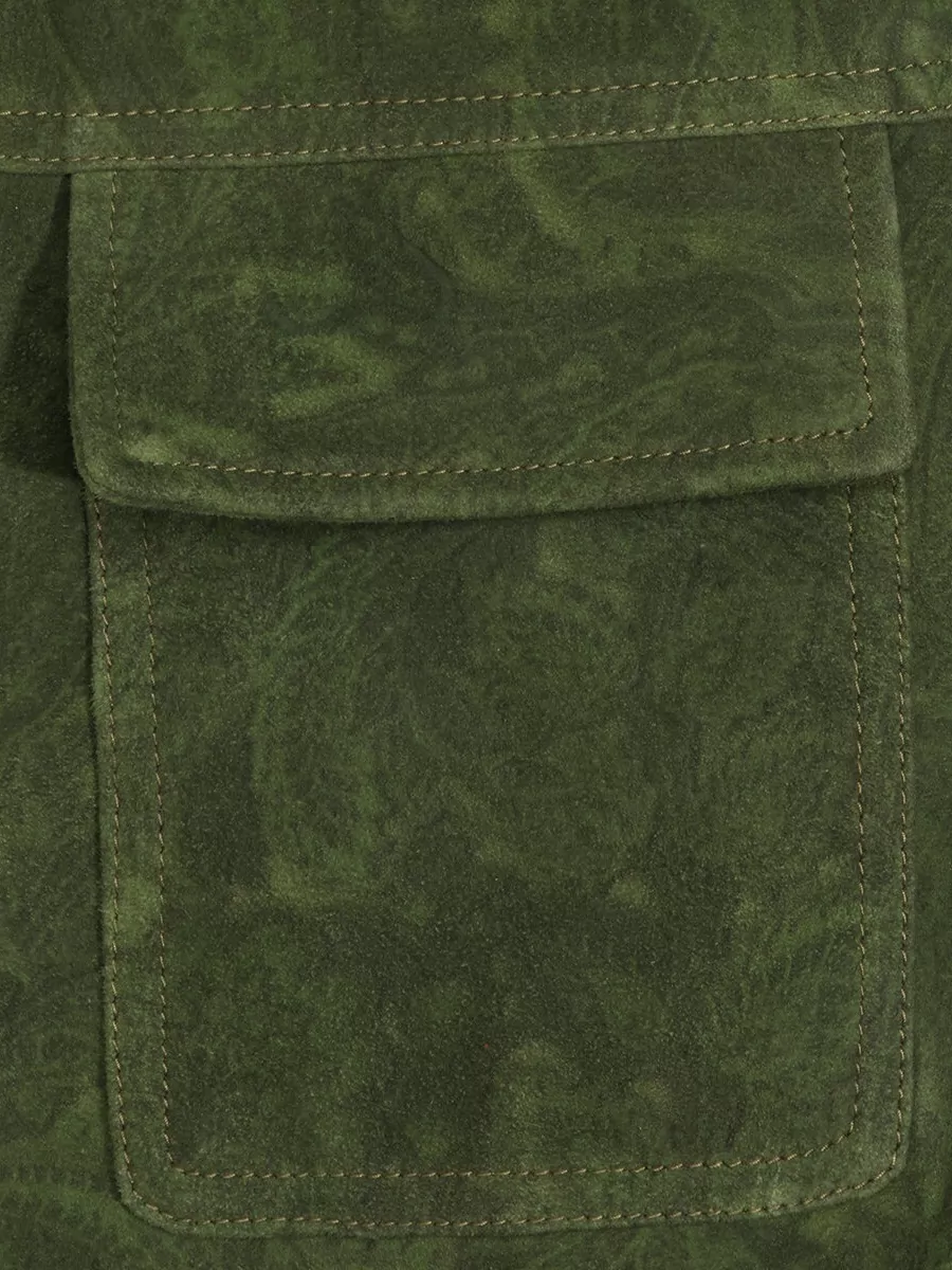 Etro Leather Jacket Collared Design Front Pockets
