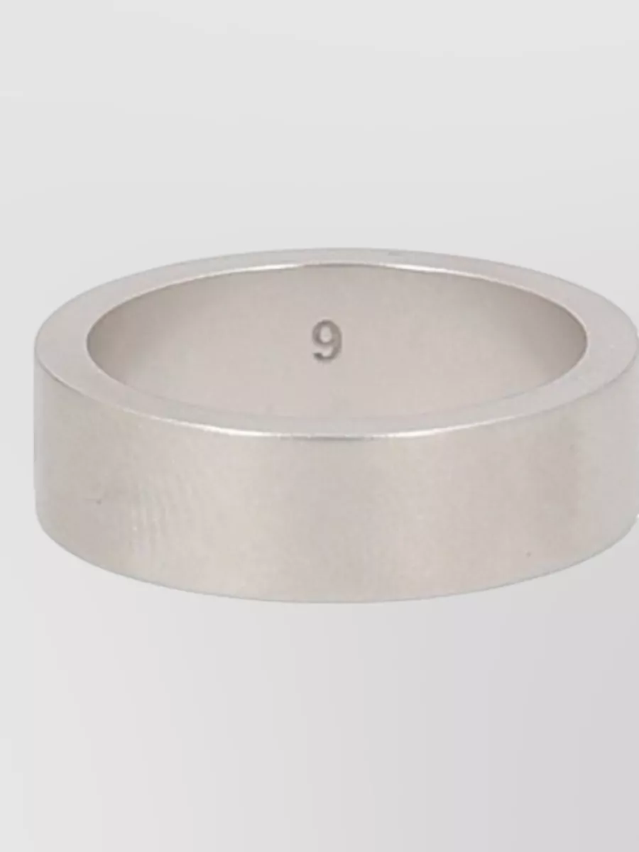 Maison Margiela Numeric Detail Ring Polished Finish Design