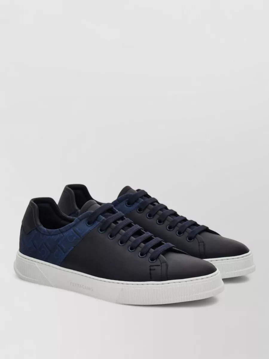Ferragamo Leather Low-Top Sneakers