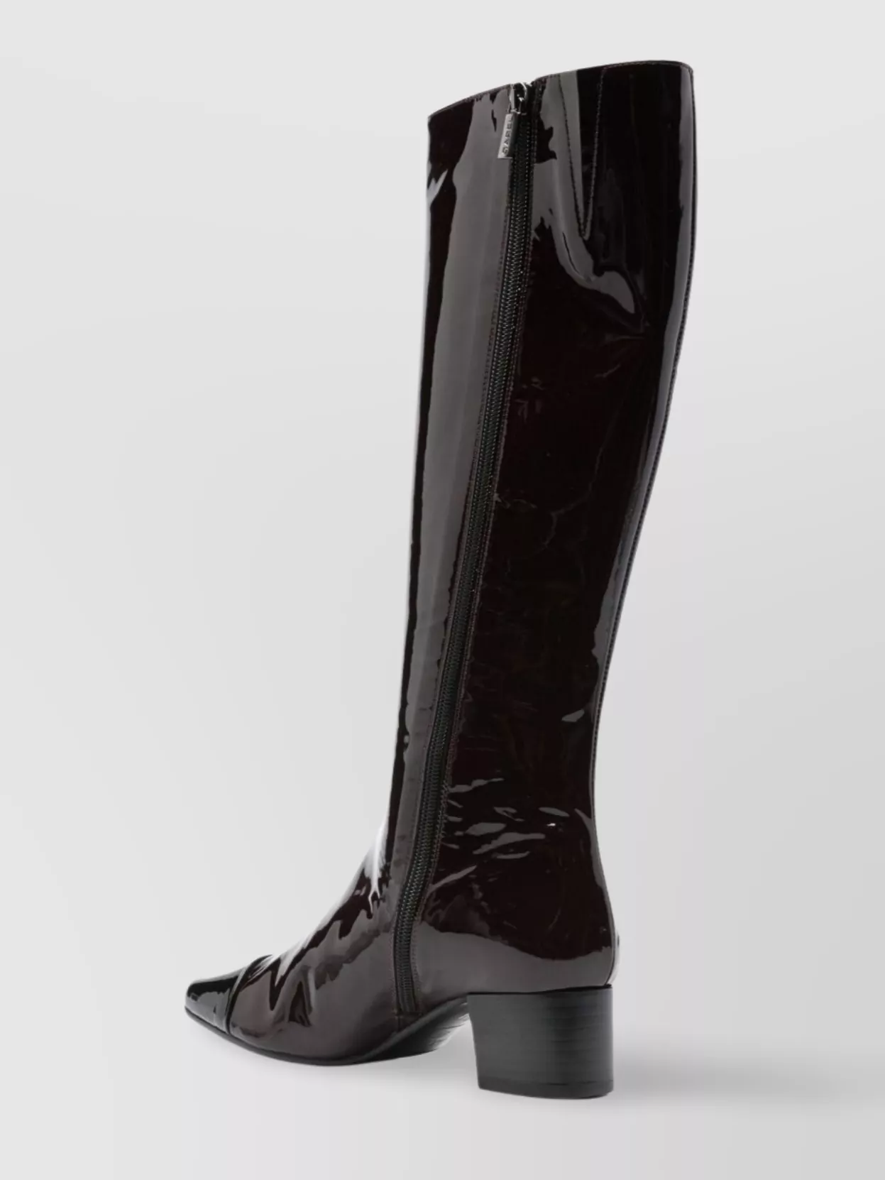 Carel Paris Leather Tall Boots Block Heel