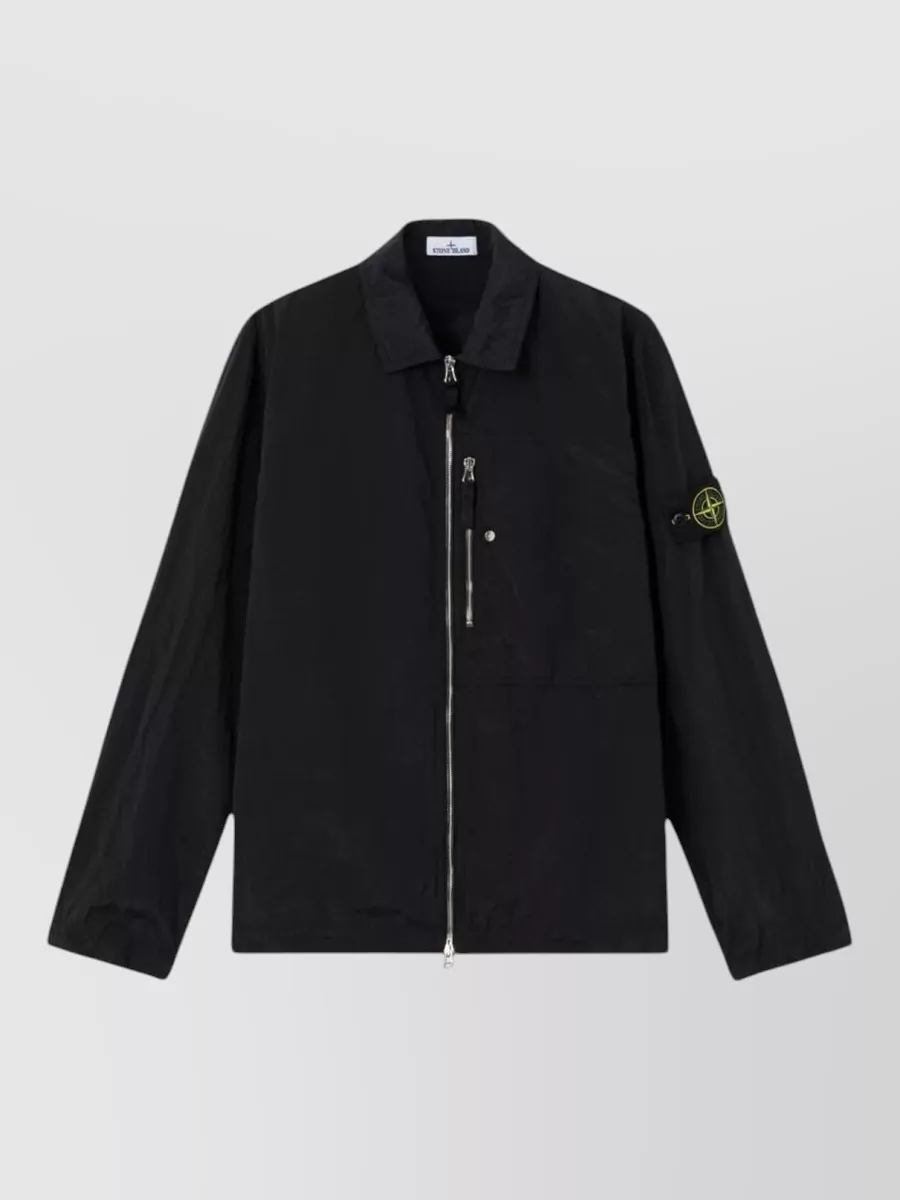 Stone Island Nylon regular-fit zip-up overshirt