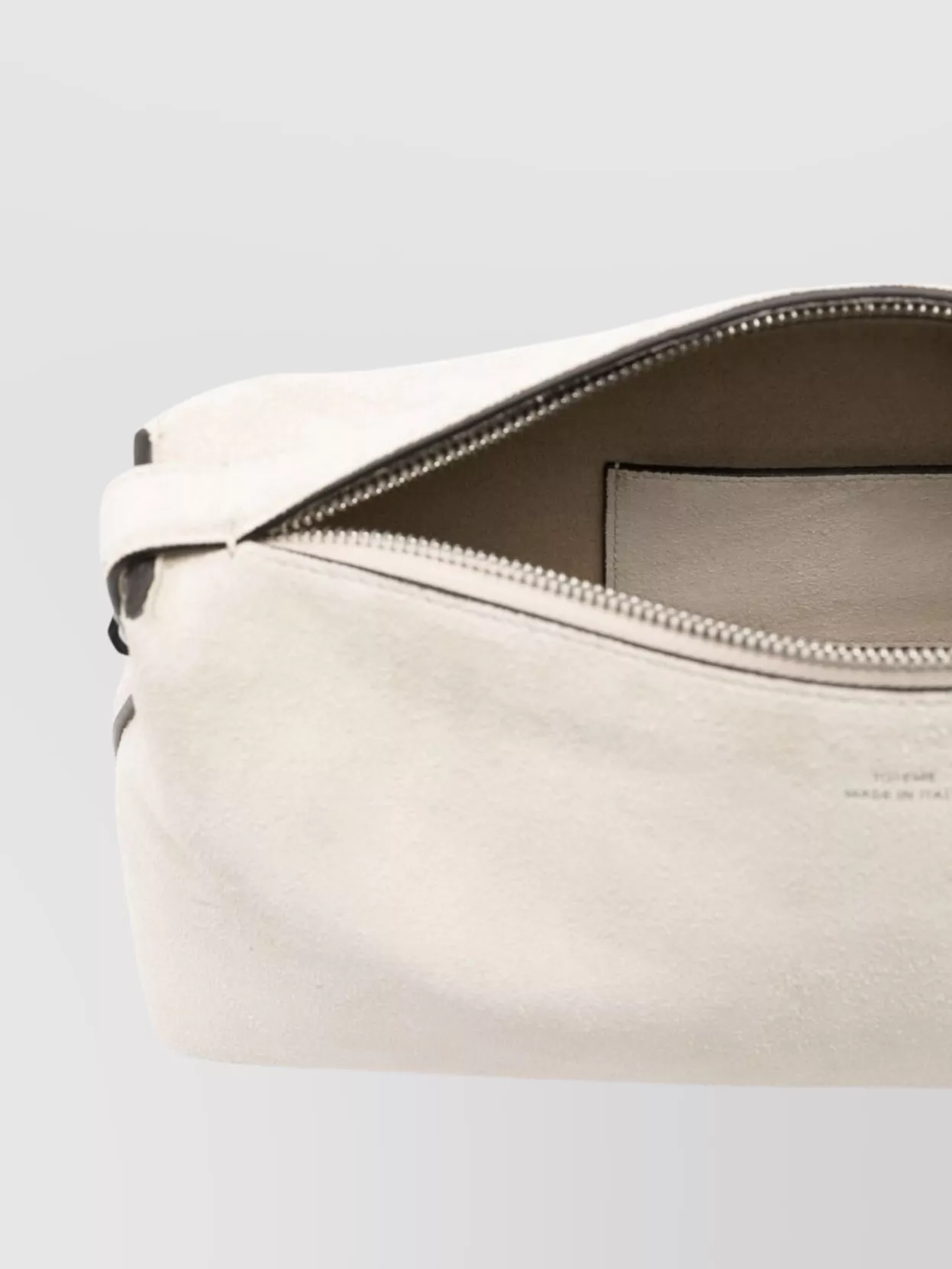 Totême Suede Calf Clutch Metal Hardware