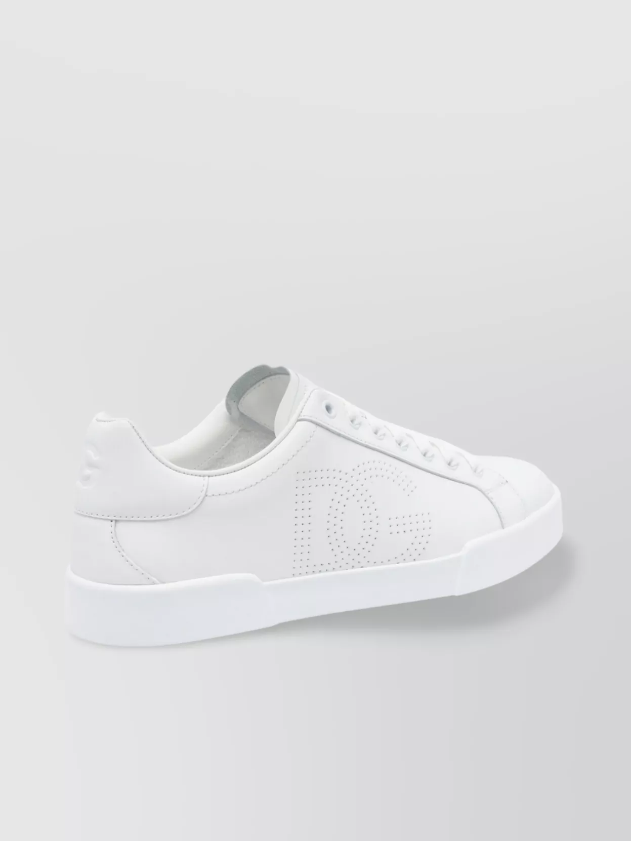 Dolce&Gabbana Low Top Leather Sneakers With Rubber Sole
