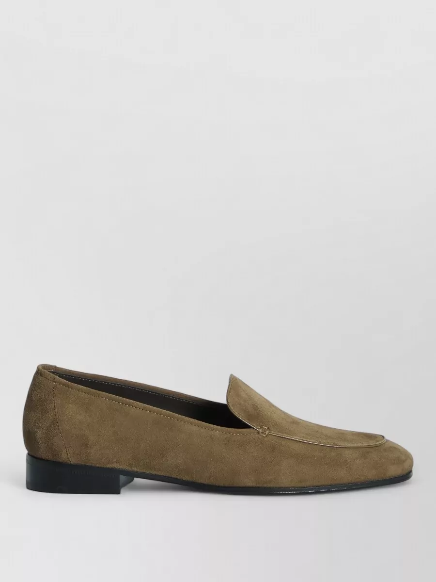 The Row Suede Loafers
