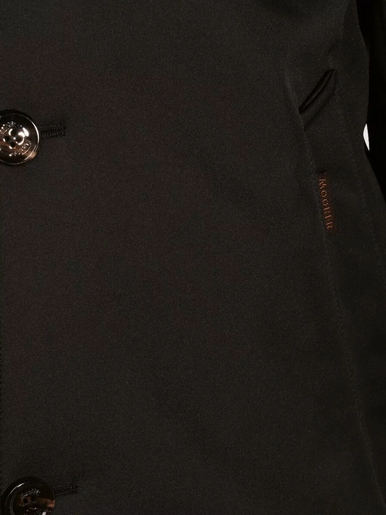 Moorer High Collar Long Sleeves Side Pockets
