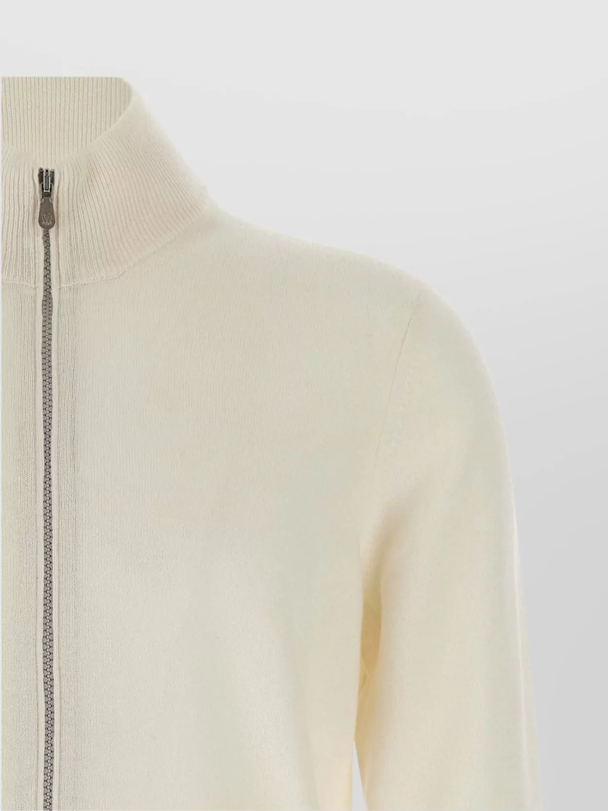 Brunello Cucinelli Cashmere Cardigan With Ribbed Collar And Cuffs