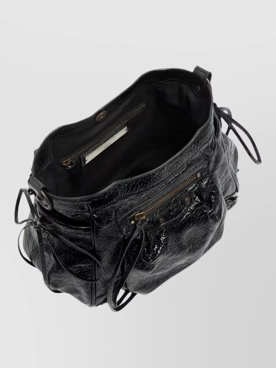 Balenciaga Crush Lamb Leather Shoulder Bag
