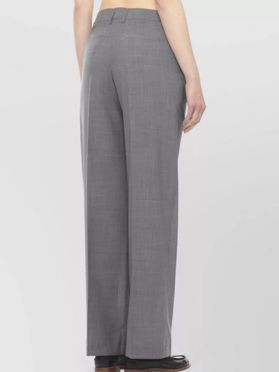 Pt Torino Virgin Wool Wide-Leg Trousers