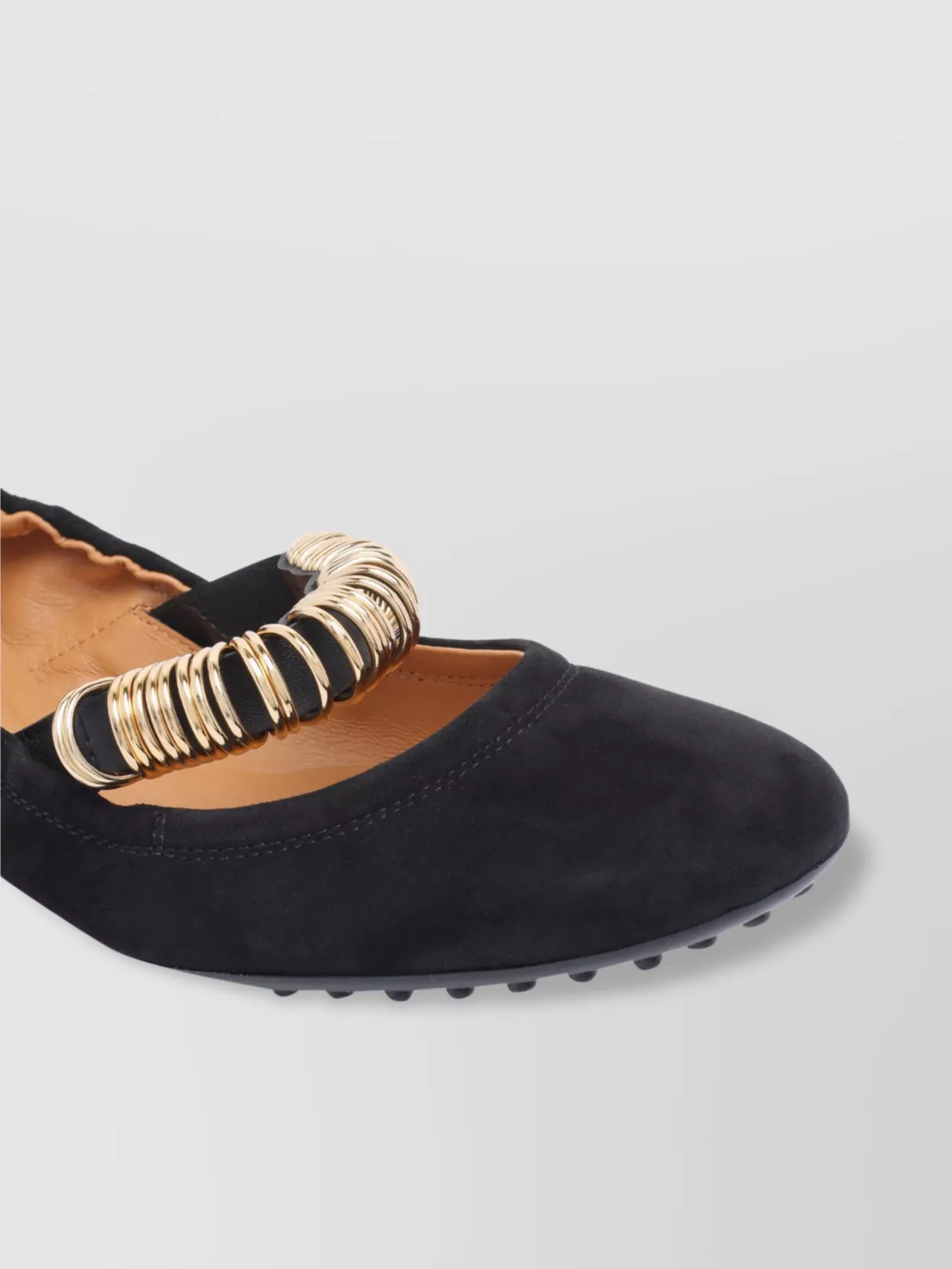 Tod's Ballerina Shoes Suede Gommini Accents