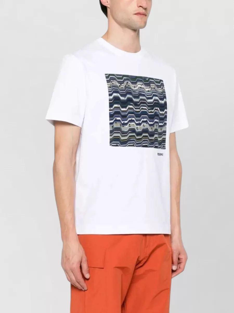 Missoni Zigzag Print Cotton Short Sleeve T-Shirt