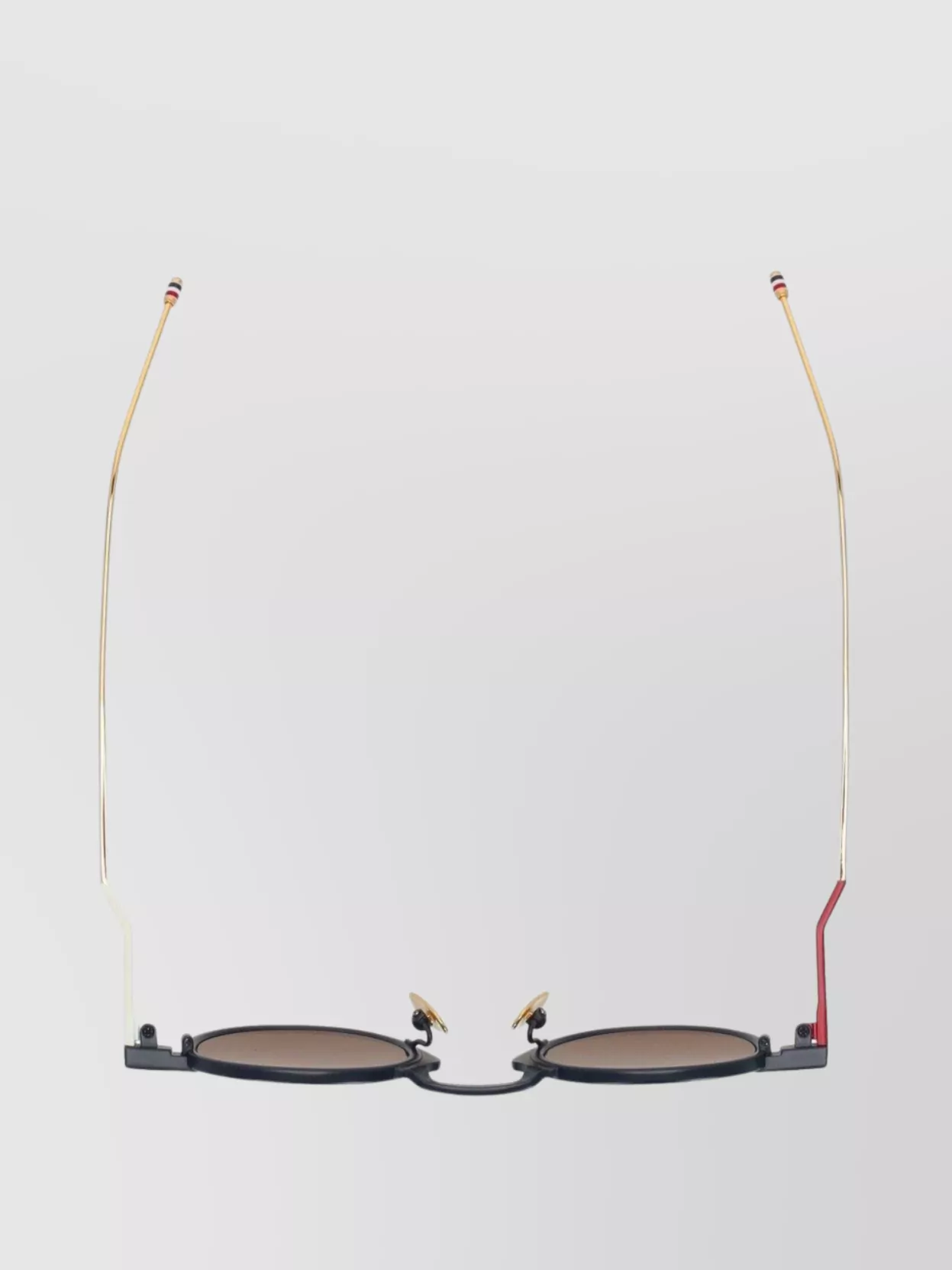 Thom Browne Round Acetate Sunglasses With Silver Hardware