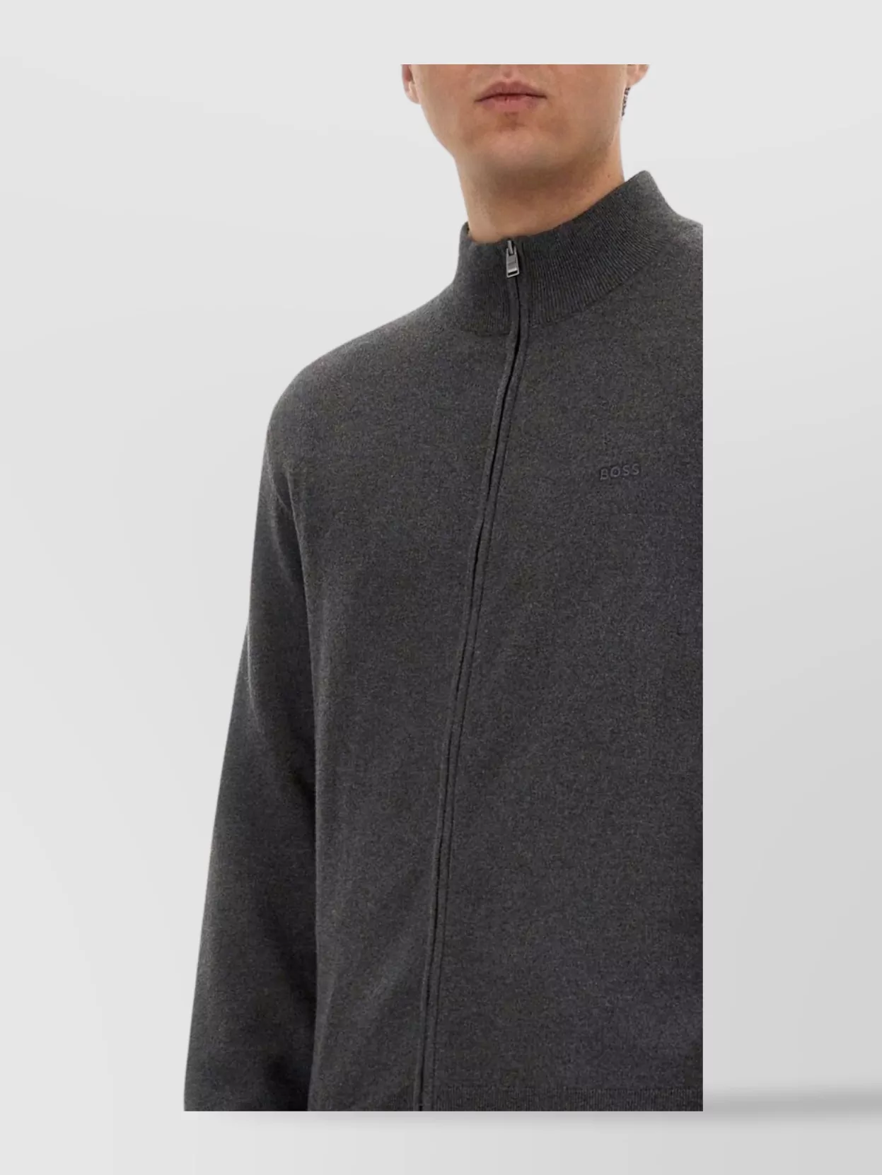 Boss Zippered Top High Collar