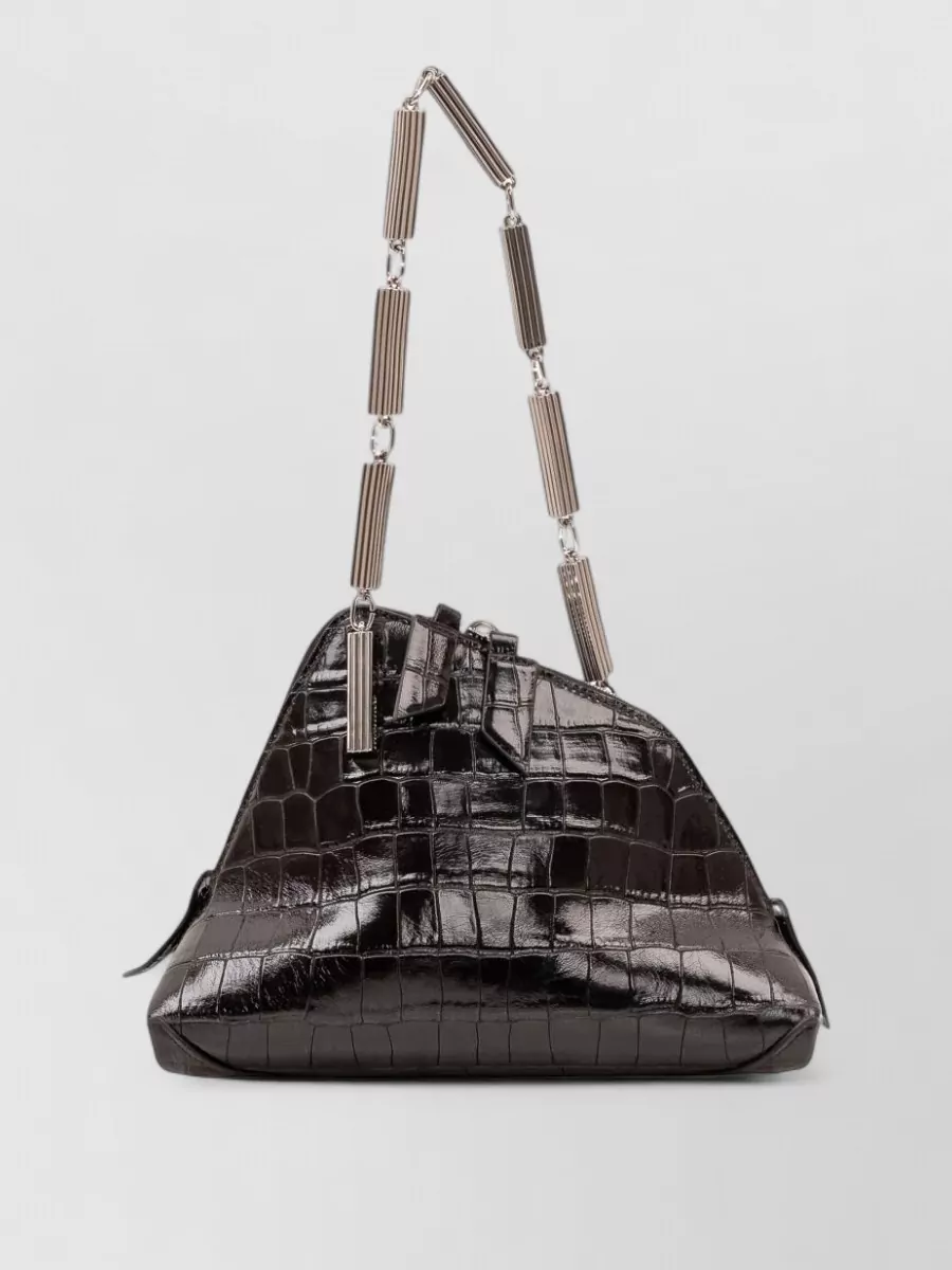 The Attico devon leather clutch bag